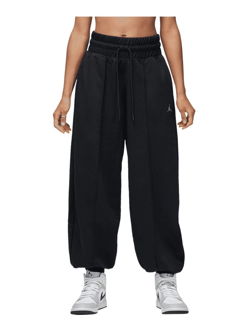 Jordan Women's Black Wide-Leg Fleece Sweatpants